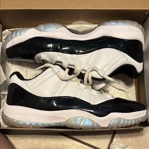 Jordan Black and White Sneakers